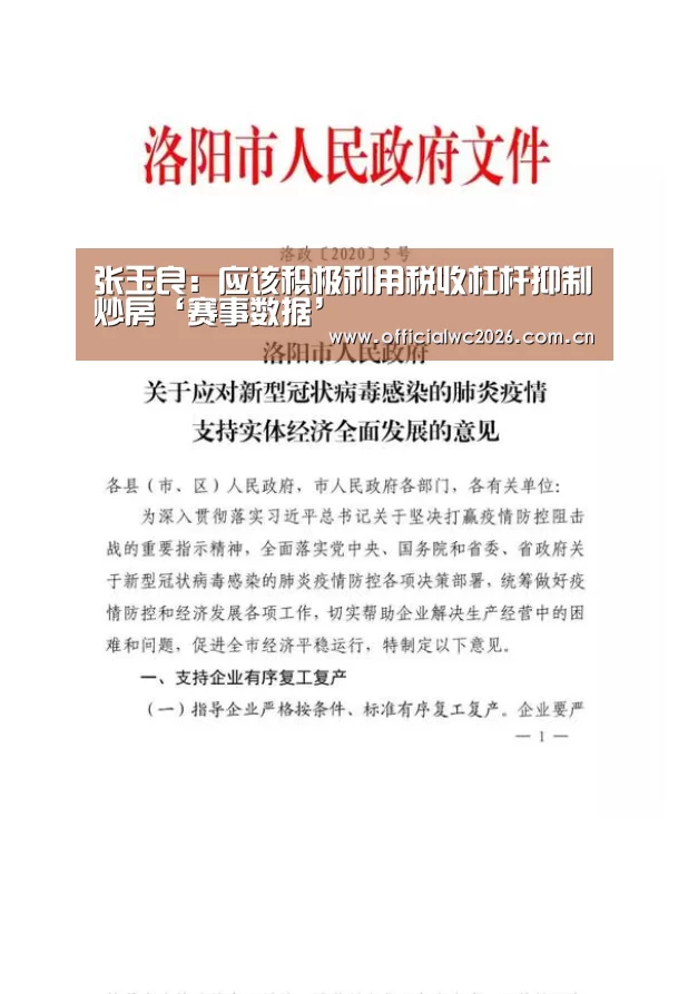 张玉良:应该积极利用税收杠杆抑制炒房‘赛事数据’(图1) FIFA 2026
